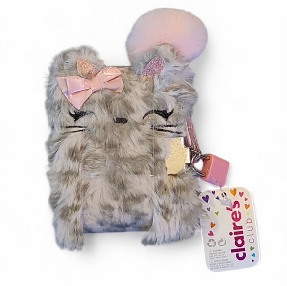 Claire's Girl's Kitty Face Mini Lockable Diary & Puffy Pen! 🩷🐱 - Picture 10 of 11